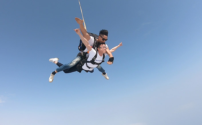 挑战速度与激情，阳江跳伞高清视频
